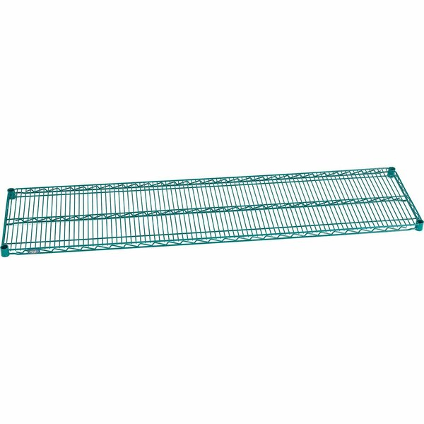 Nexel S1472G Poly-Green Epoxy Wire Shelf 72inW x 14inD S1472GZ